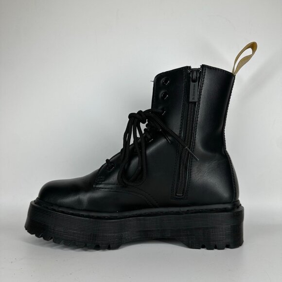 Dr Martens Vegan Jadon II Boot Mono Platforms Black Women's Size 8 - Picture 2 of 16